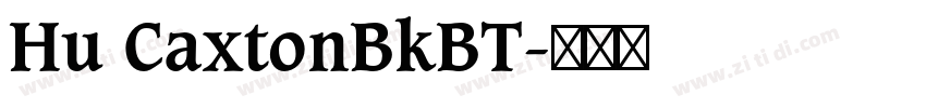 Hu CaxtonBkBT字体转换